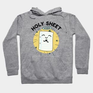 Holy Sheet Funny Paper Pun Hoodie